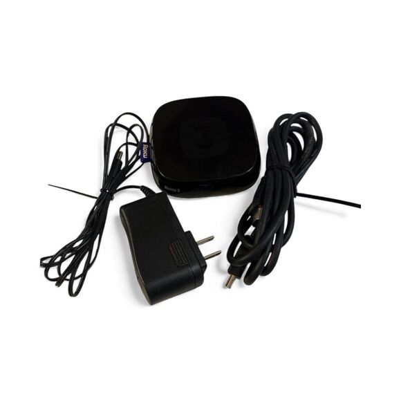 Roku 3 HD Media Streamer Model 4230X w/ Power Cable & HDMI Working NO REMOTE - Picture 1 of 4